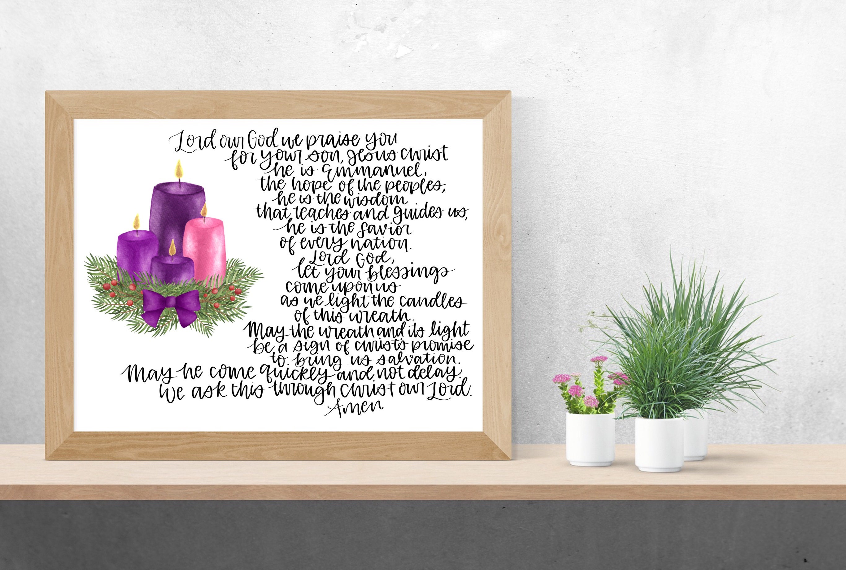 Printable Advent Wreath Prayers Who Made Heaven And Earth.
