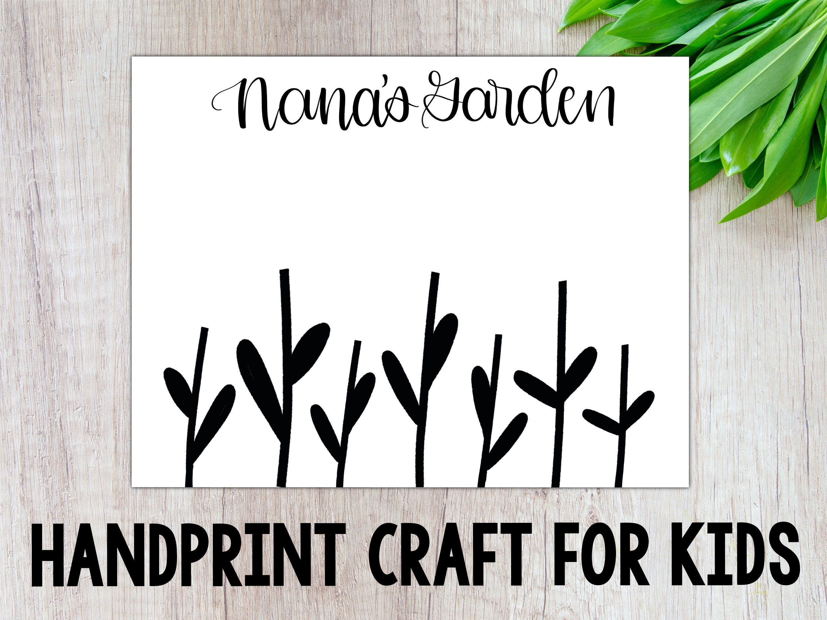 Nana s Garden Handprint Craft For Kids Mother s Day Birthday 