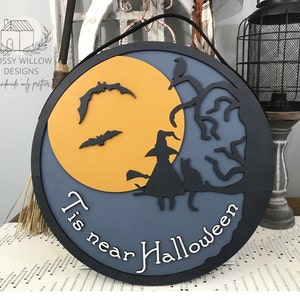 SVG Digital Instant Download Laser Cut File Tis Near Halloween Witch