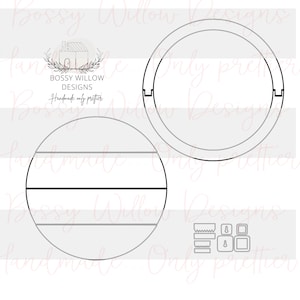 SVG Digital Instant Download Laser Cut File 18&quot; Shiplap Circle Complete Set