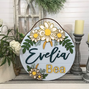 Daisy Evelia Round Floral SVG Instant Digital Download Cut File