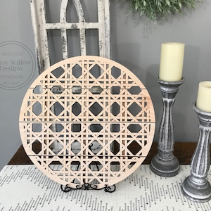 SVG digitale Instant Download lasergesneden bestand rotan Cane Design Shiplap ronde teken