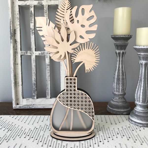 Laser Cut Vase Etsy