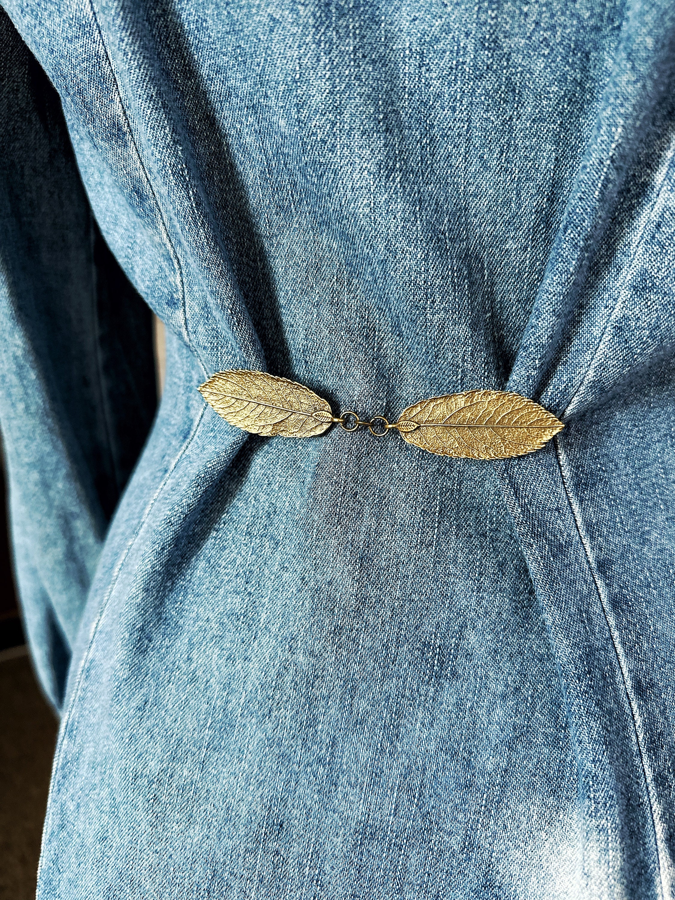 NEW Bronze Leaf Cloak Clasp willow Renaissance Fair Outfit Cape