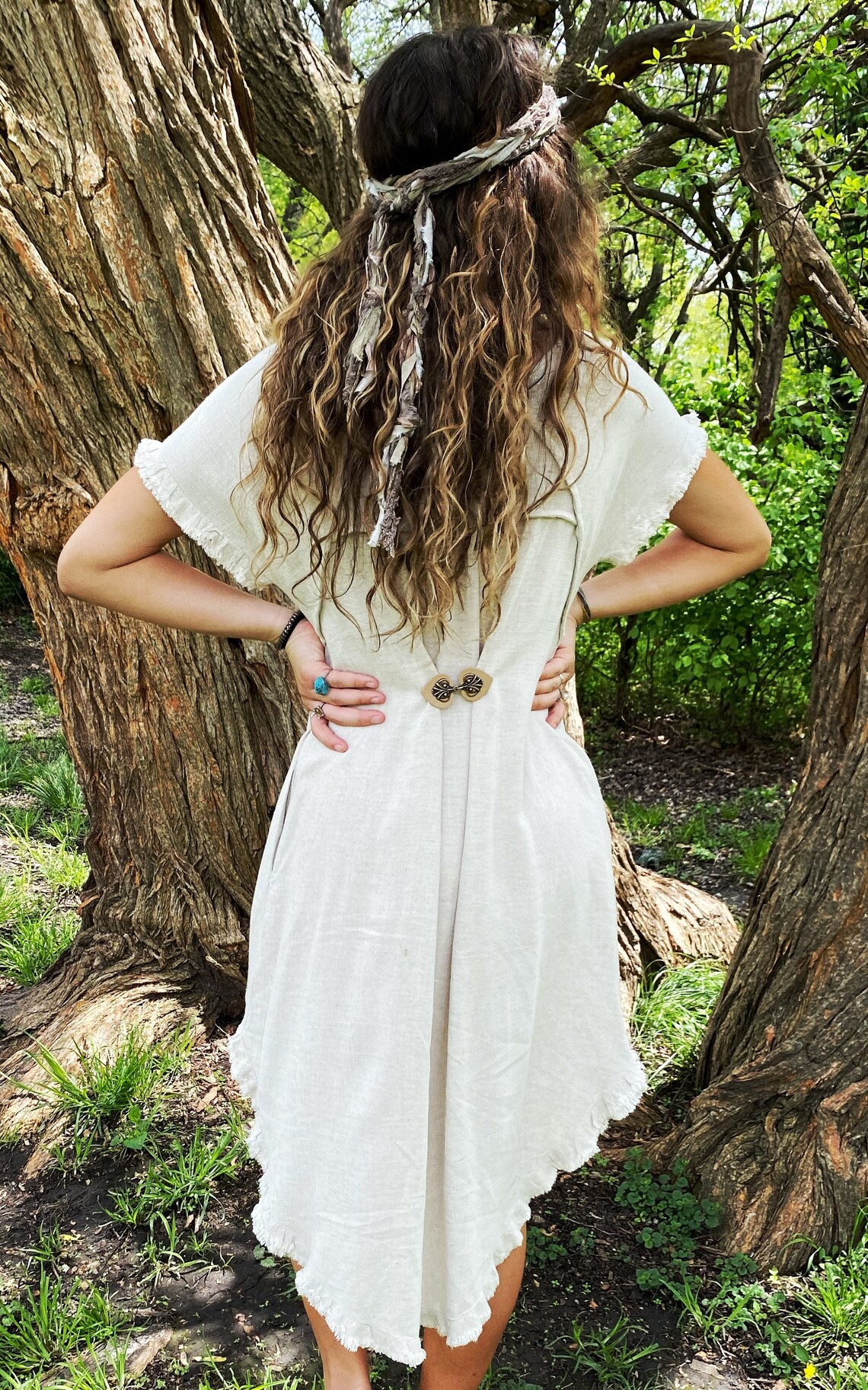 Trim Cinch Waist Dress