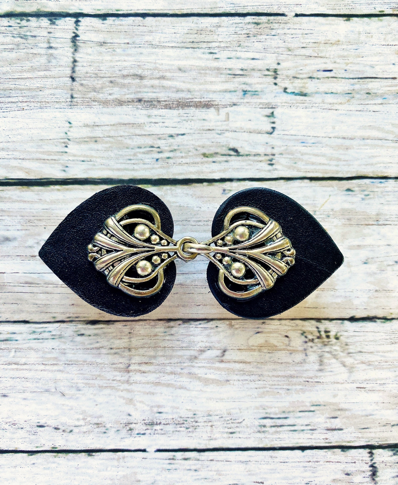 Cinch Clip Waist Cincher Silver on Black Leather Dress Etsy