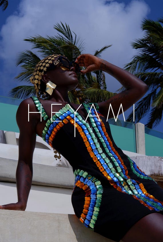 heyami sequin dress Embellished Jewelled Bambina Strap Mini Black Dress | Heyami