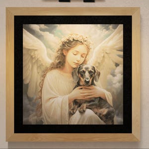 Guardian Angel of Dogs 2, cross-stitch pattern, 59 DMC colours, compatible with Pattern Keeper, PDF files