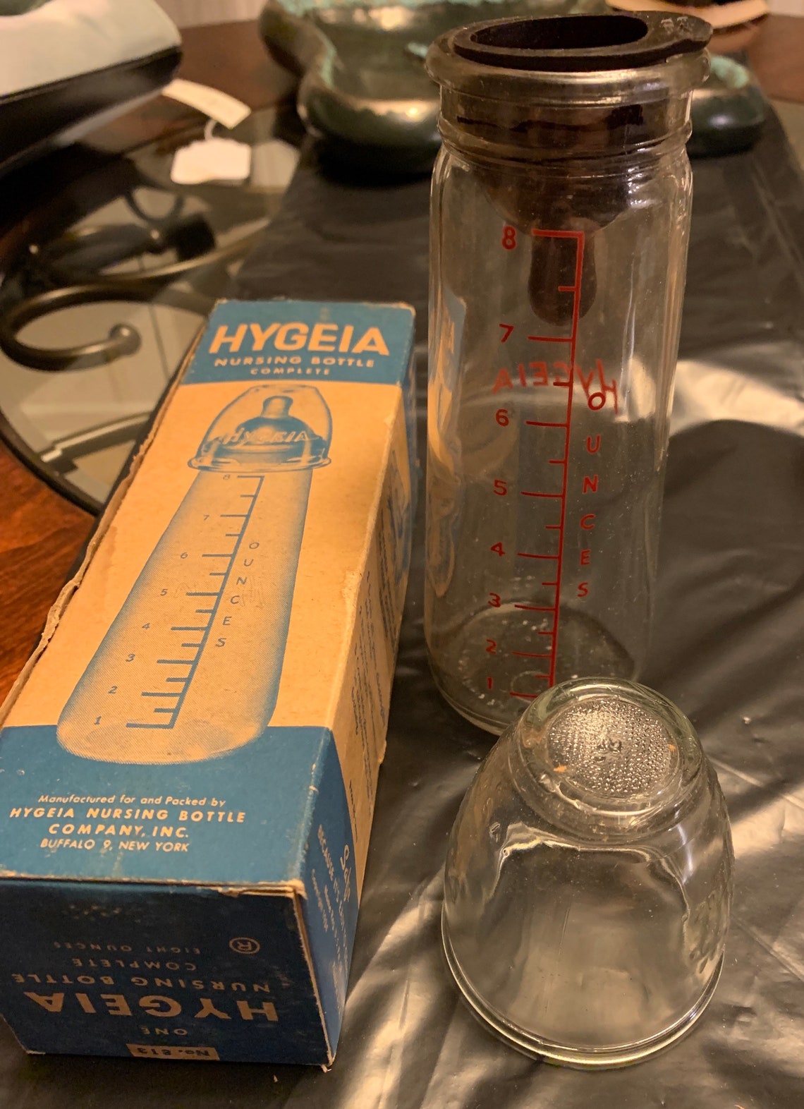 Vintage Hygeia Complete Glass Nursing Bottle 4oz Glass Etsy