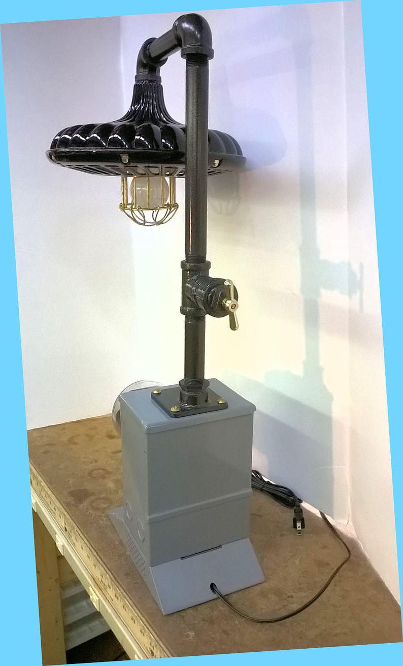 Vintage Electric Meter Lamp Etsy