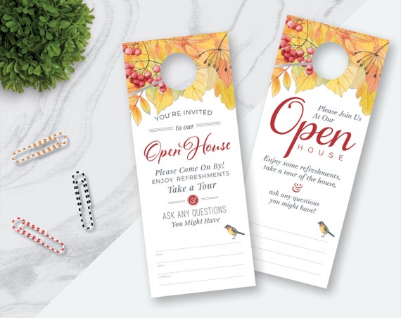 Pdf Instant Digital Download Print Ready Pdf Open House Real Etsy