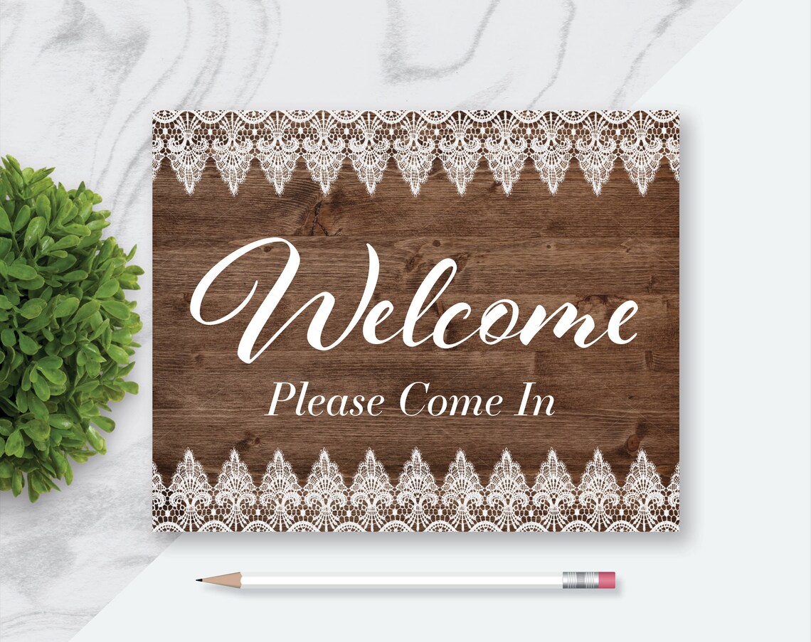 OPEN Printable Sign Welcome Please Come in Printable Sign - Etsy