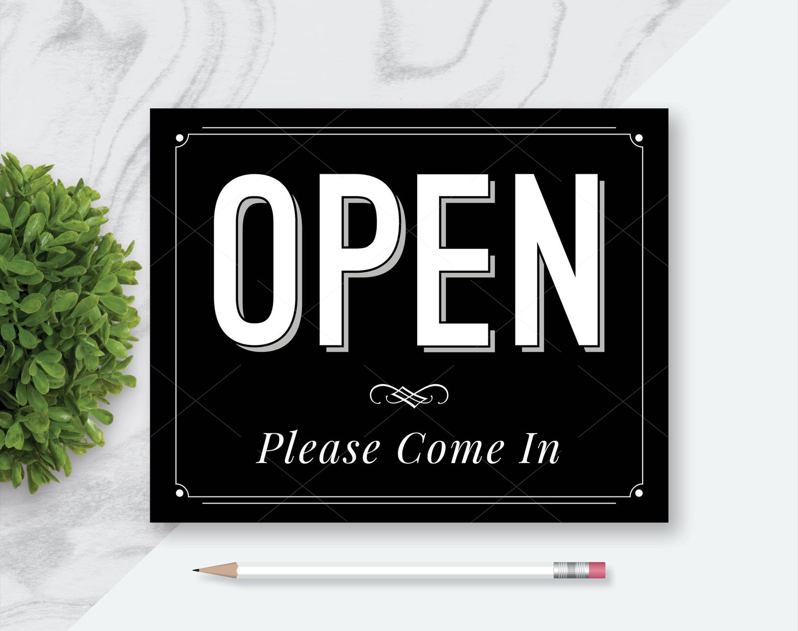 OPEN Printable Sign Welcome Please Come In Printable Sign Etsy