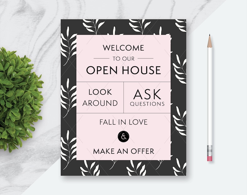 Genuine Estate \ image about Welcome to Our Open House Printable named Accurate Estate \