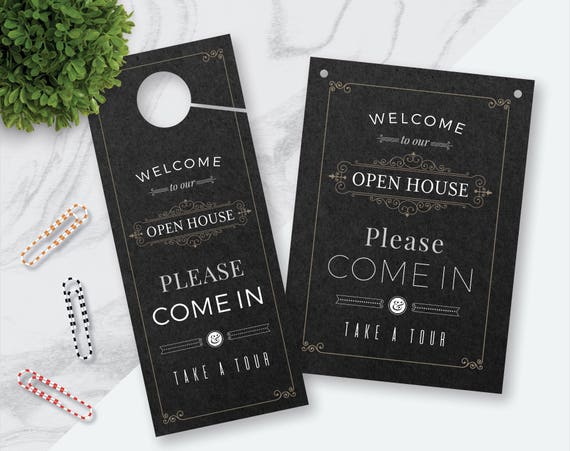 Pdf Digital Download Open House Please Come In Real Estate Etsy