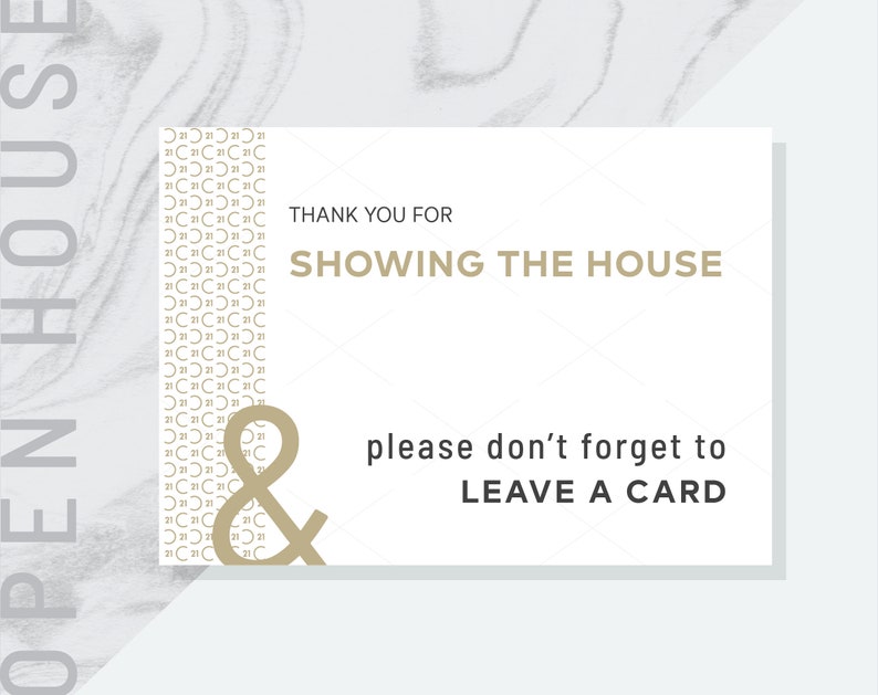 PDF Century 21 Real Estate Welcome to Our Open House Prints Please Leave a Card/_V2 Open House /& Please Sign In Please Remove Your Shoes