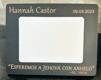 SPANISH Assembly Frames for Baptism 5x7 Wood Frame