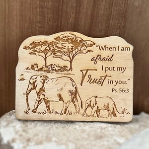 2024 Year Text Wood Magnets