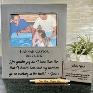 Baptism Frame Leatherette