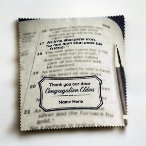 Iron Sharpens Iron Lens Cloths Brothers Elders