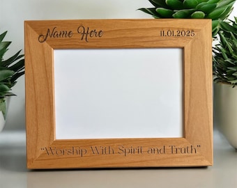 2026 Eternal Happiness JW Baptism Gift Set  Red Alder Frame Bundle
