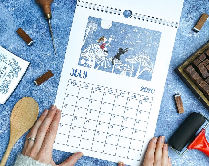 Fairytale 2020 Wall Calendar A4 Size Illustrated Calendar | Etsy