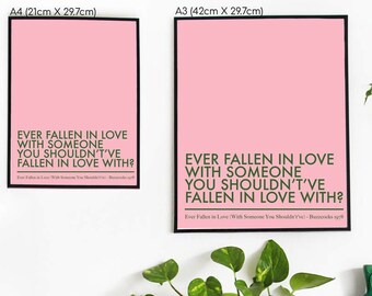 Maglietta Unisex Buzzcocks 'Ever Fallen In Love' – Punk Rock Vintage, Stampa Grafica, Nero