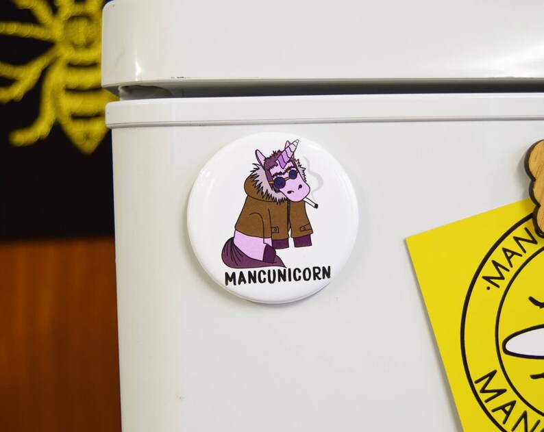 Mancunicorn Magnet Made in UK Gift Fridge Magnet image 1