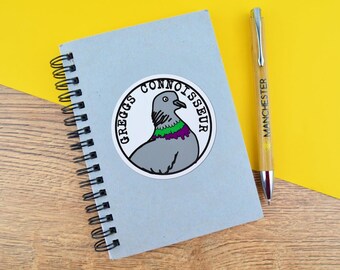 Greggs Connoisseur Vinyl Sticker • Funny Northern Food Decal • Manchester Gift • Mancunian Humour • Laptop or Water Bottle