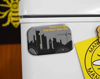 There Is A Light Magnet • 80s Music Inspired Manchester Gift • Indie Music Lyric Fridge Magnet • Madchester 80s Decor • Manc Souvenir