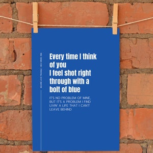 Stampa A4 "Triangolo amoroso bizzarro" / Prodotto nel Regno Unito / Manchester Madchester Indie Fan Amante della musica New Order Musica anni '80 Blue Monday