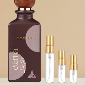 Eternal Coffee Paris Corner | 1,2,3,5ML Atomizer | Decant Sample | Arabian Perfume | Creamy Sweet Coffee Lactonic