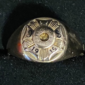 Antique 10K Yellow Gold 1919 Class Ring~Size 9