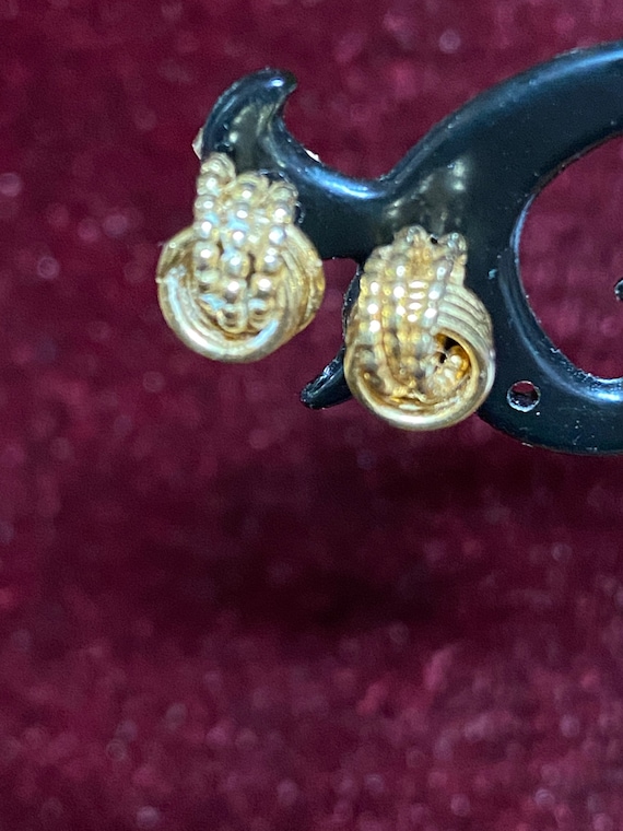 Classic 10K Yellow Gold Love Knot Stud Earrings
