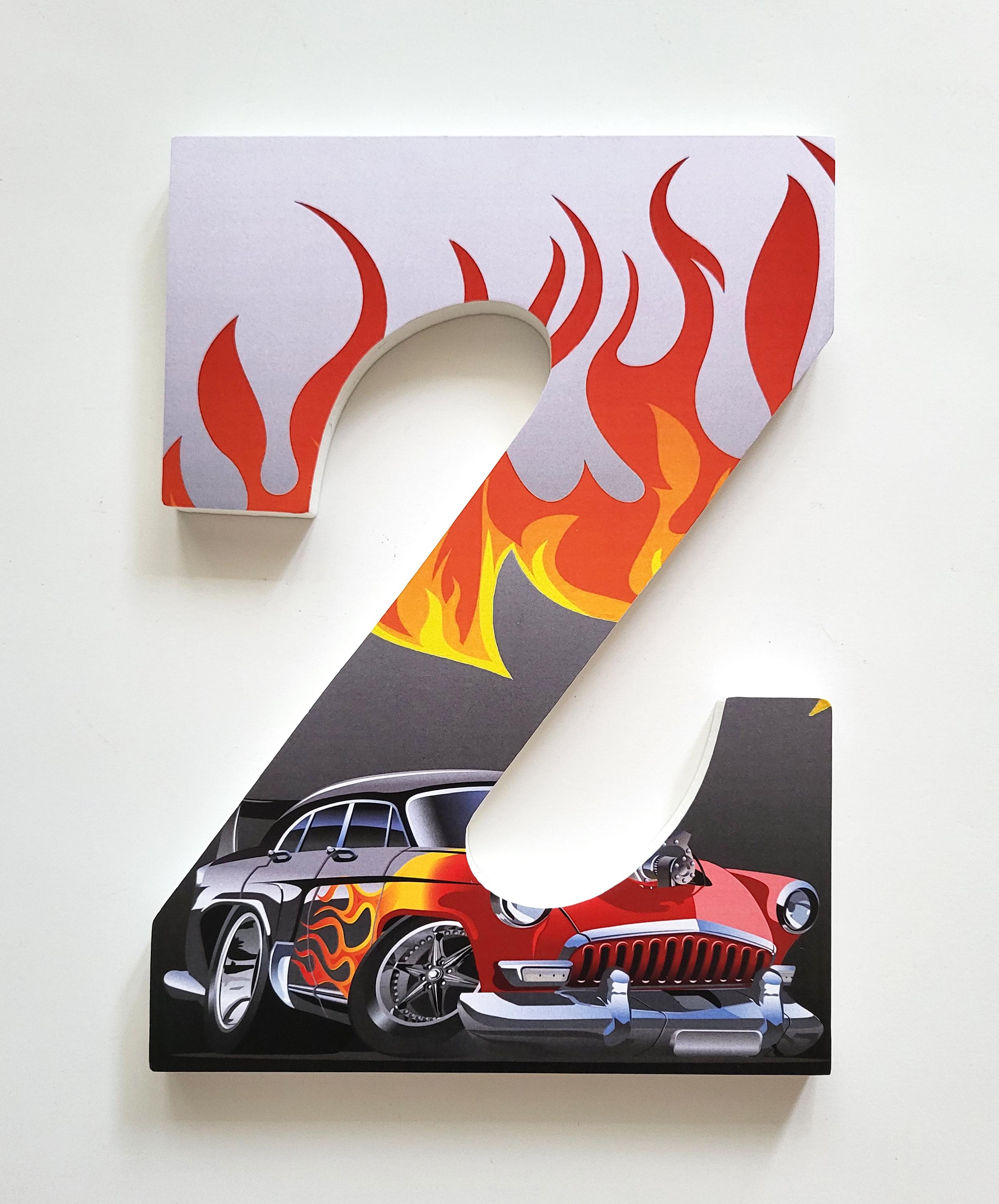 Hot Rod Wooden Letters, Race Car Letters, Custom, Car Theme, Boys Rooms ...