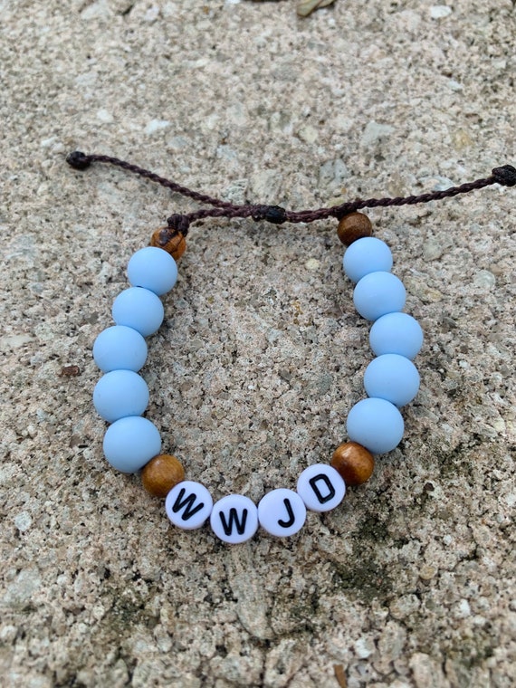 WWJD Bracelet W.W.J.D Bracelet Christian Jewelry Dainty Etsy