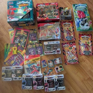 Power Rangers Lot - Figures, Activity Books And More