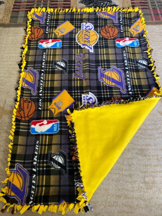 Lakers plush throw blanket hotsell
