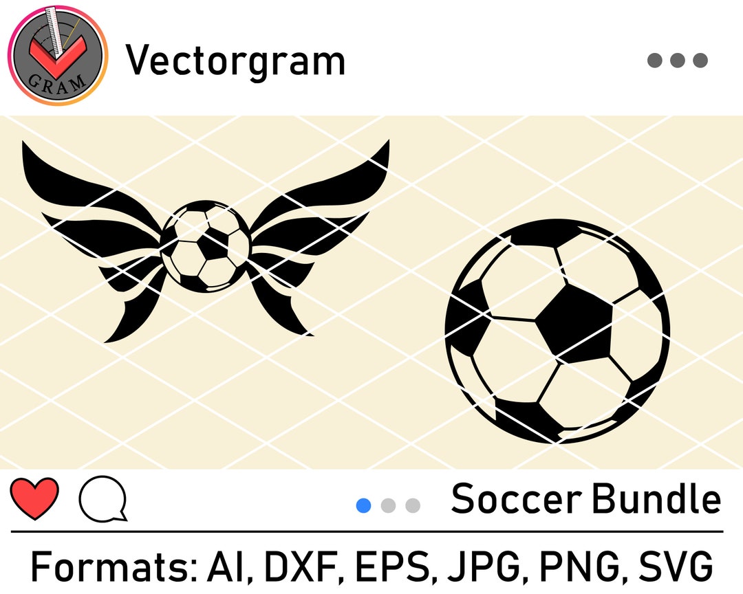 Soccer Bundle Svg Cut File for Silhouette or Cricut, Ai, Pdf, Eps, Svg ...