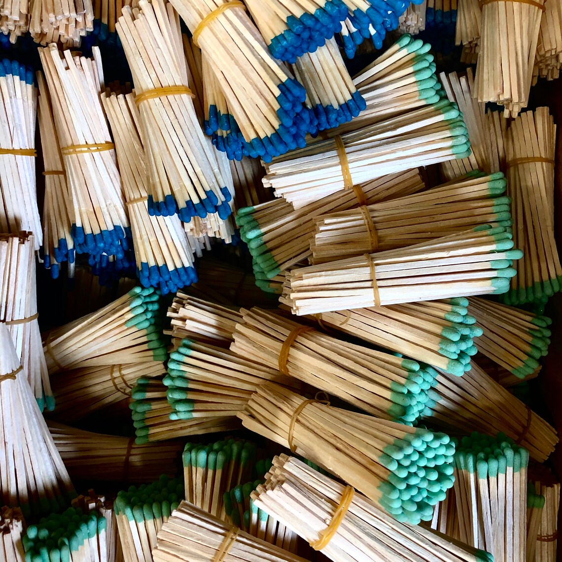 Long 4 Bulk Wood Matches Sea Blue 500 Matches for Etsy