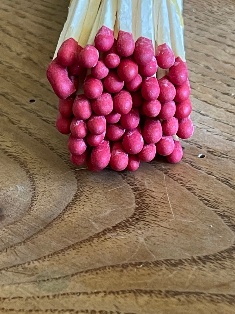 Long 4 Bulk Wood Matches Red 500 Matches for Etsy