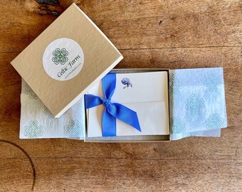 Boxed Hydrangea Flower Stationery - Note Cards and Envelopes (10)