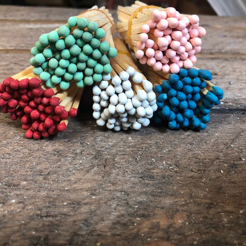 Long 4 Bulk Wood Matches Red 500 Matches for Etsy