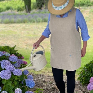 Cute Linen Apron - Crossback French Style