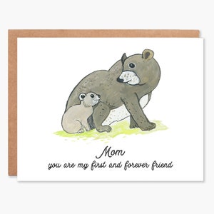 Carte de fête des mères, première carte de fête des mères, carte de nouvelle maman, carte de fille, carte de maman de bébé, carte pour maman, code d'article - COTC M06