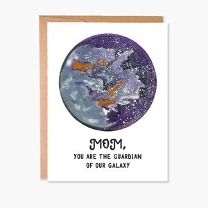 Carte de fête des mères, bonne fête des mères, carte de remerciement de sa fille, maman, carte du gardien de la galaxie, carte d'anniversaire pour maman, code d'article - COTC M04