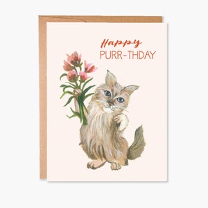 Funny Bday Card, Cat Birthday Card, Birthday Card Sister Funny, Funny Birthday Card for Her, Mom Birthday Card Funny, Item Code - COTC B32