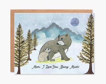 Tarjetas del Día de la Madre, Primera Tarjeta del Día de la Madre, Tarjeta Mamá Te Amo, Tarjeta Divertida de Mamá, Tarjeta Linda de Mamá, Tarjeta de Mamá del Bebé, Código de Artículo - COTC M03