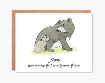 Tarjeta del Día de la Madre, Tarjeta del Primer Día de la Madre, Tarjeta de Nueva Mamá, Tarjeta de Hija, Tarjeta de Mamá del Bebé, Tarjeta para Mamá, Código de Artículo - COTC M06