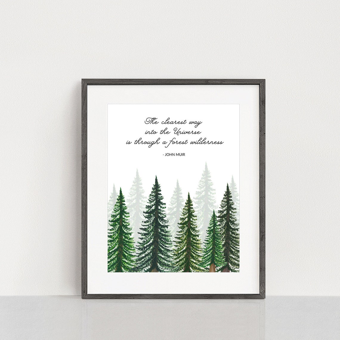 John Muir Quote Print, Muir Quote Saying, Nature Poetry, Nature